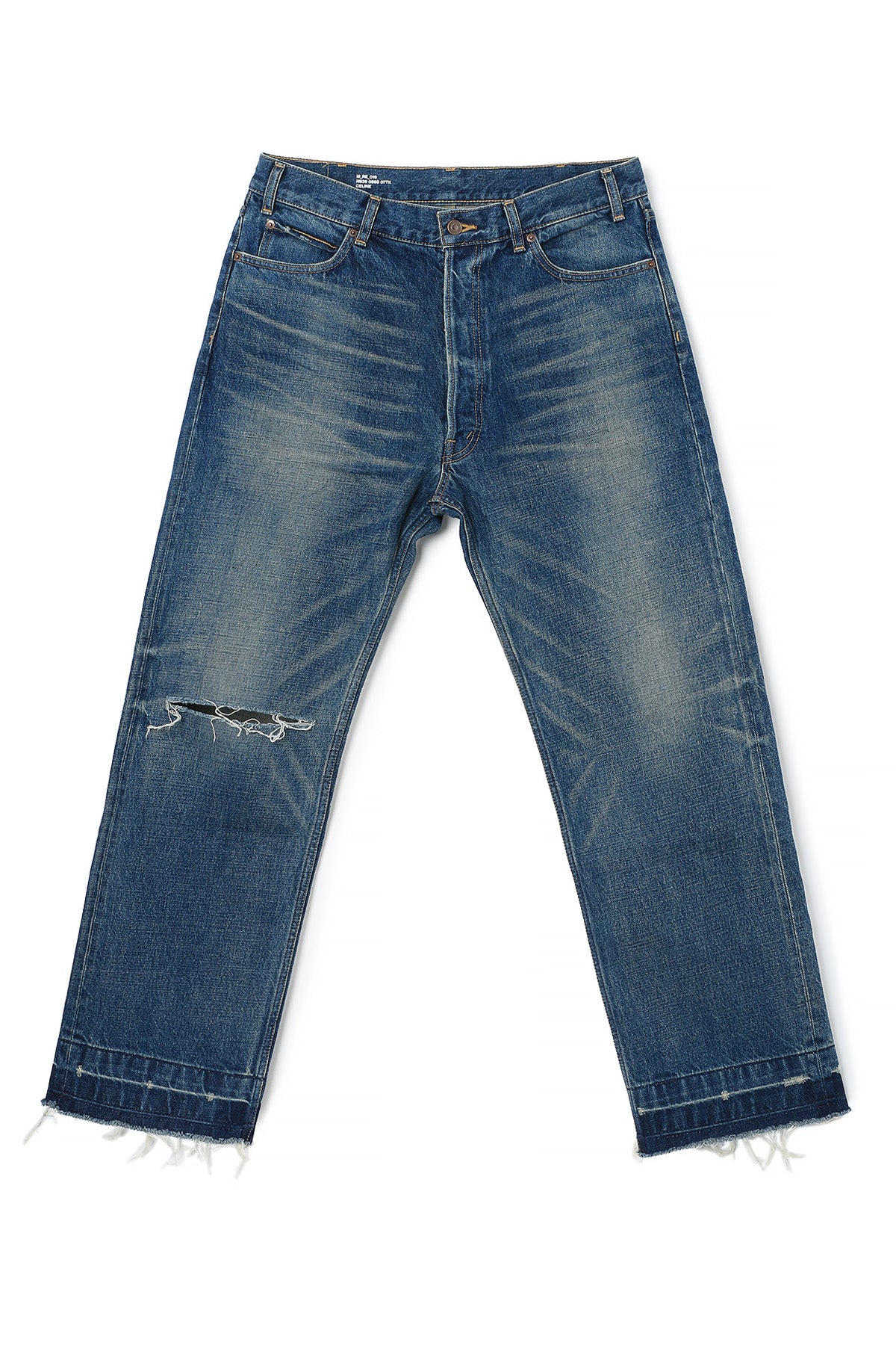 CELINE Wesley Vintage Dark Union Wash Denim Jeans