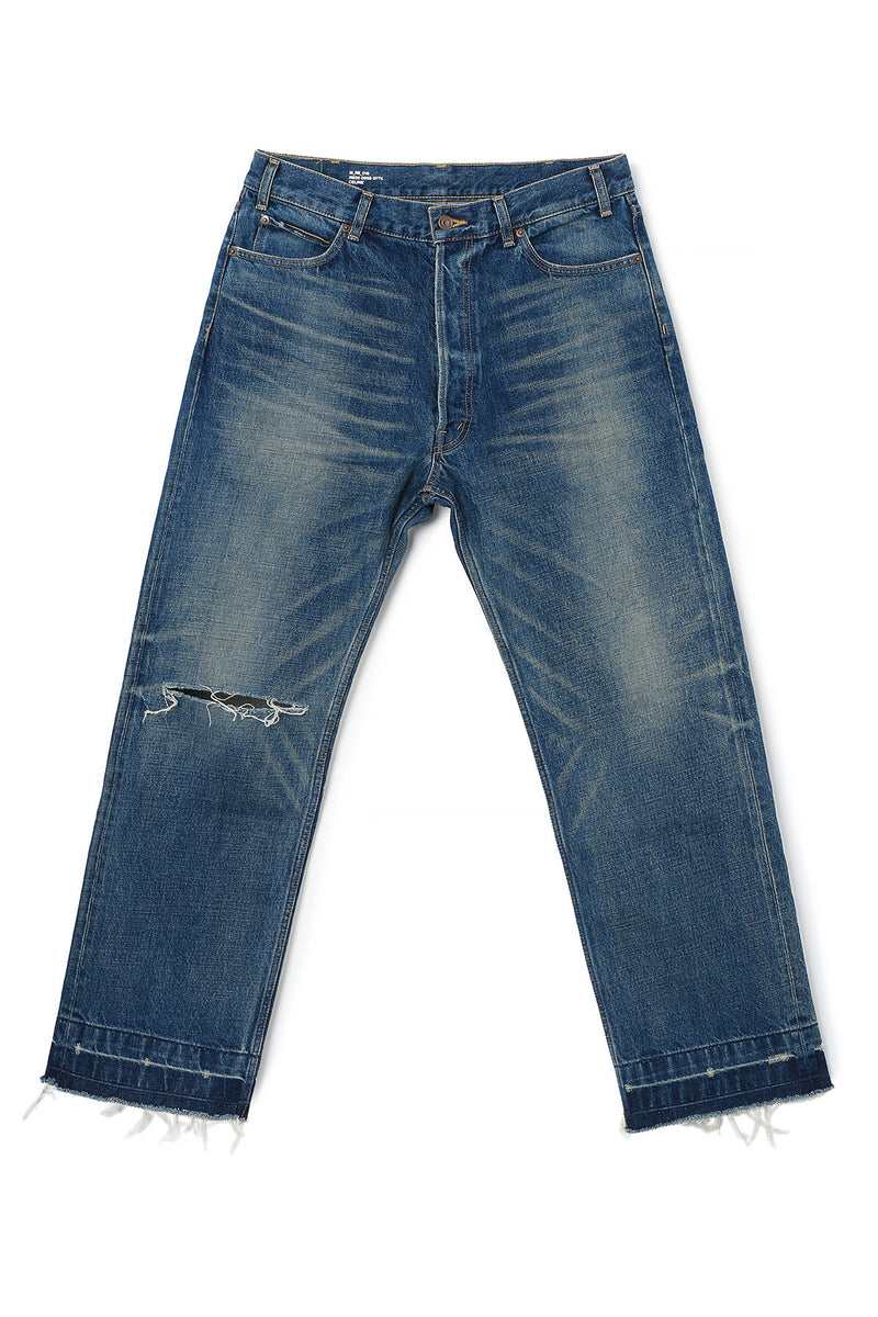 CELINE Wesley Vintage Dark Union Wash Denim Jeans