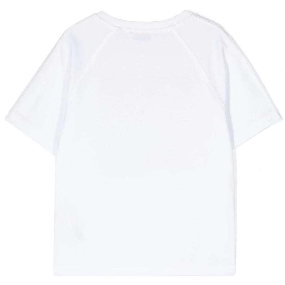 BURBERRY Womens Graphic Logo Print T-Shirt White Cotton