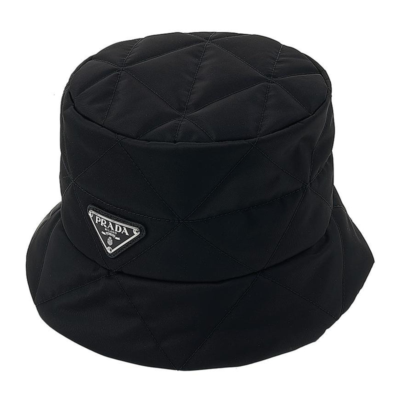 PRADA Unisex Nylon Bucket Hat Black