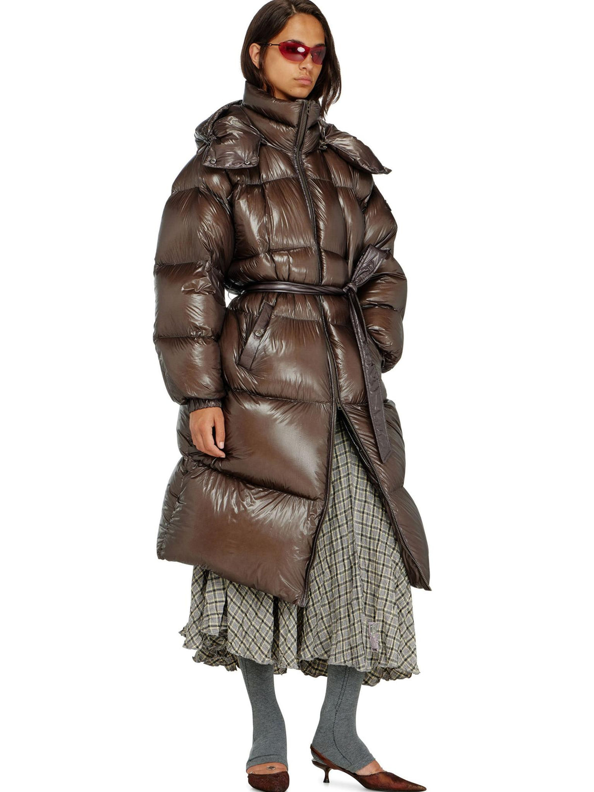 DIESEL Black Puffer Down Jacket for Women