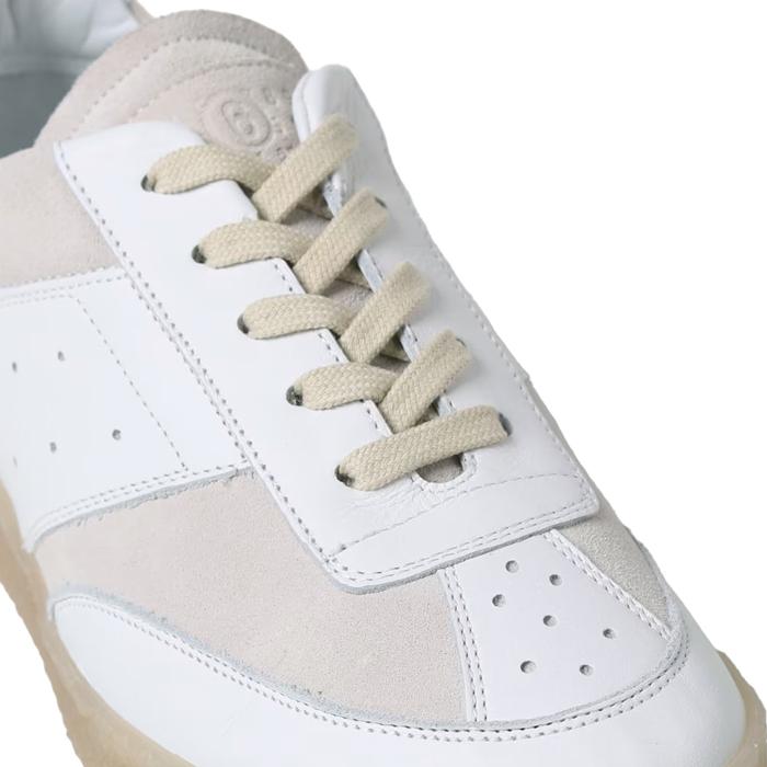 Maison Margiela White Leather Low Top Sneakers