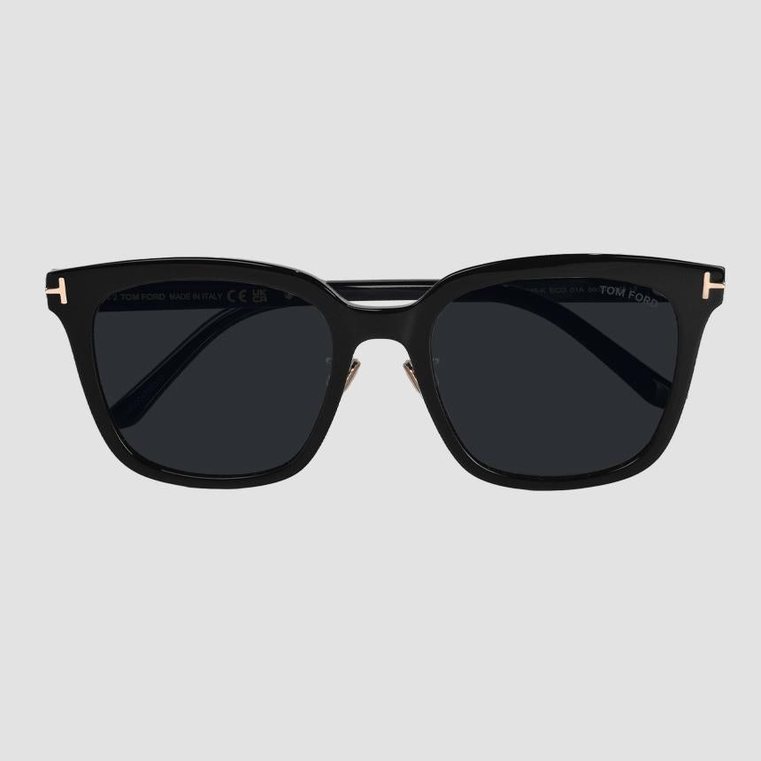 TOM FORD Black Gold Acetate Asian Fit Sunglasses TF1245K 01A
