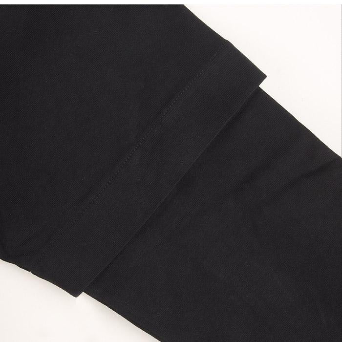 OFF WHITE Double Layered Black Cotton T-Shirt Men OMAB087 F23 JER002 1001