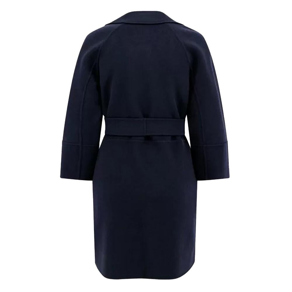 Max Mara Arona Virgin Wool Coat Navy 29016111600 012
