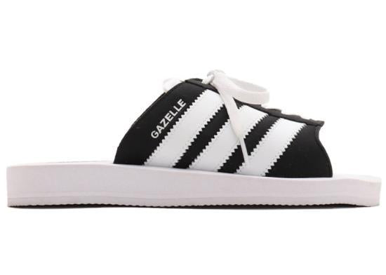 Adidas Mule Slide Sandals JQ7421 Core Black Cloud White DOM