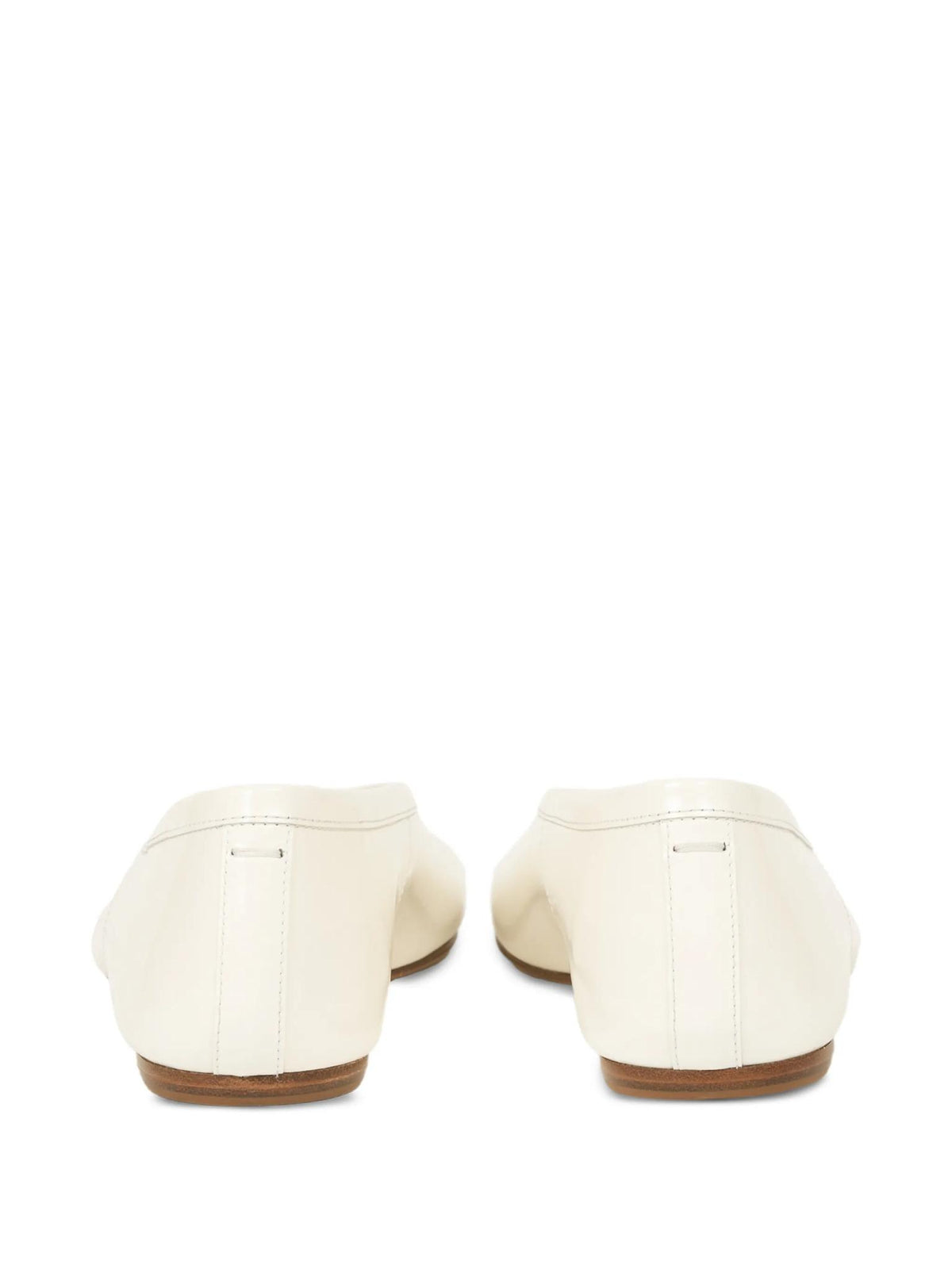 Maison Margiela Black Leather Flat Shoes