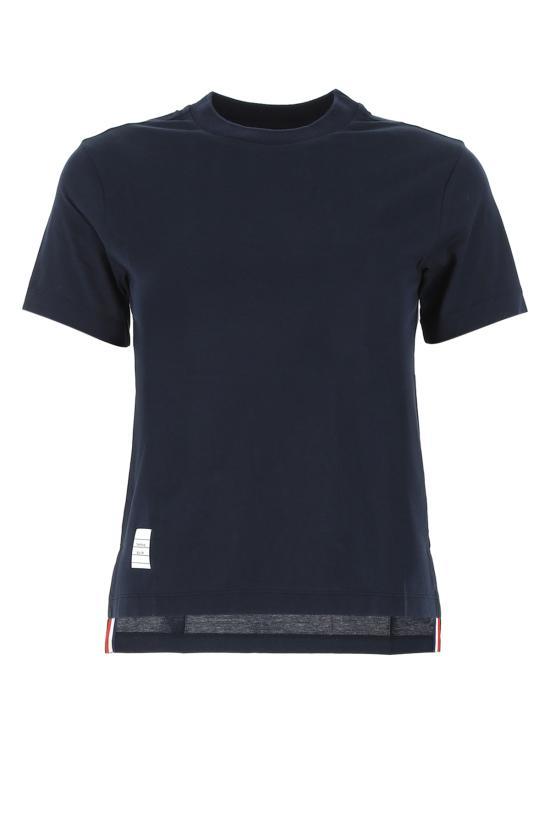THOM BROWNE Navy Short Sleeve T-Shirt