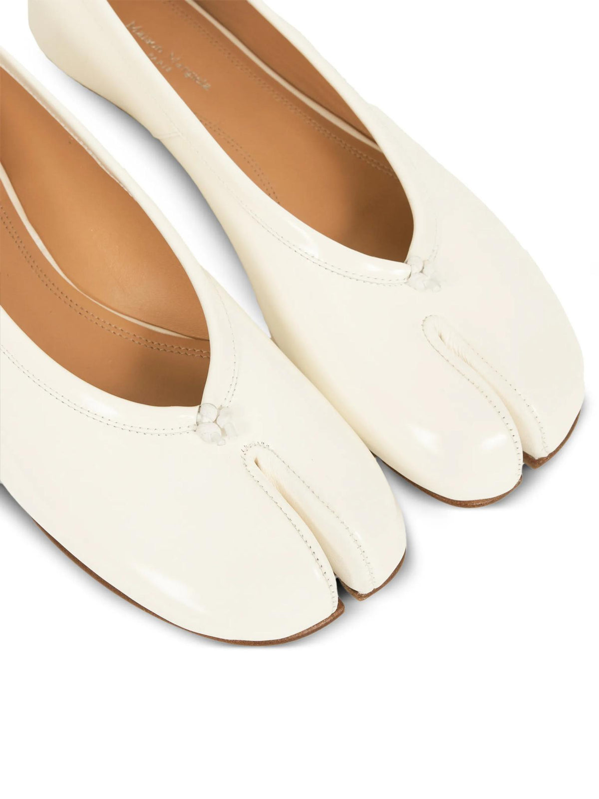 Maison Margiela Black Leather Flat Shoes