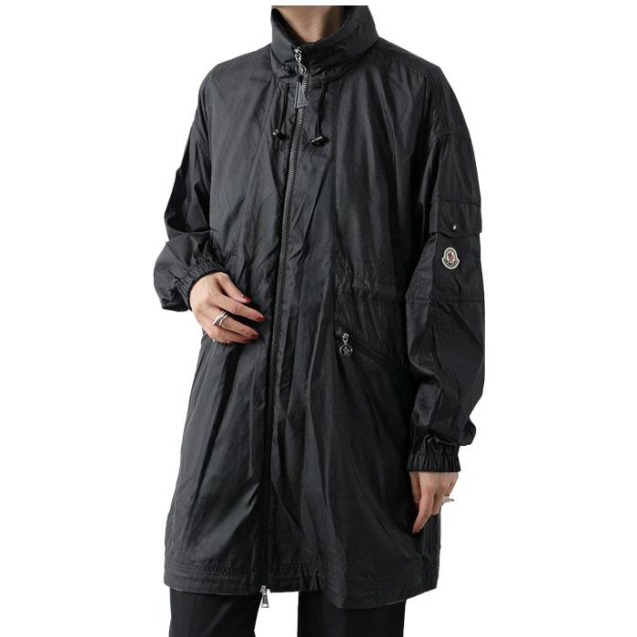 Moncler Women’s Hidden Hood Windbreaker Jacket Black