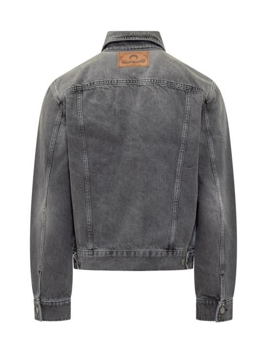 Marine Serre Dark Grey Denim Jacket MJA063 BCDEN 0006