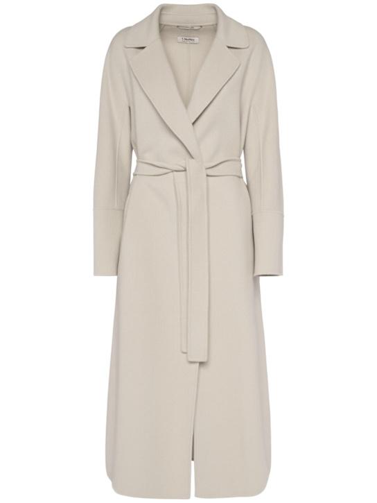 Max Mara Classic Wool Blend Coat 19011021 032 SAND DOM