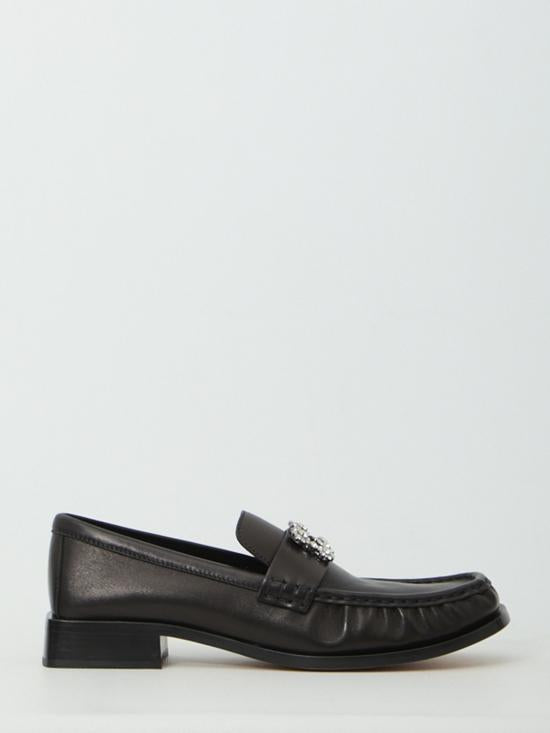 Roger Vivier Black Leather Loafers