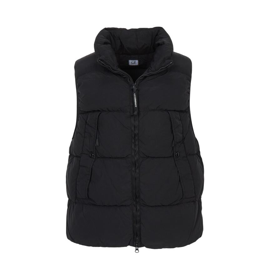 CP Company Black Down Puffer Vest Men’s Outerwear