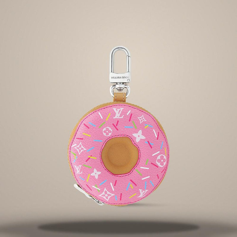 Louis Vuitton Pink LV Donut Bag Charm Key Ring M02549