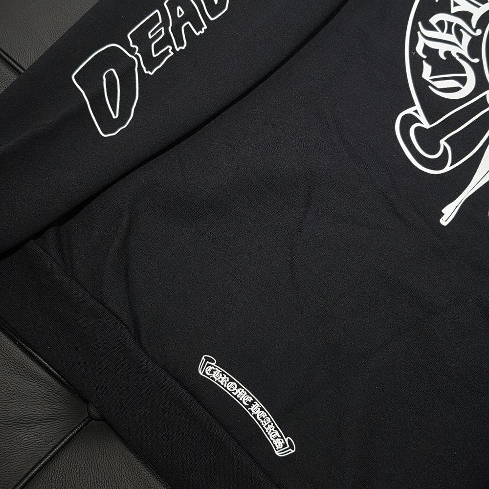 Chrome Hearts Deadly Doll Horseshoe Vine Dagger Zip Hoodie Black