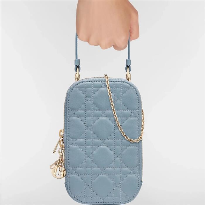 DIOR Lady Dior Call in Dior Phone Holder Shoulder Bag