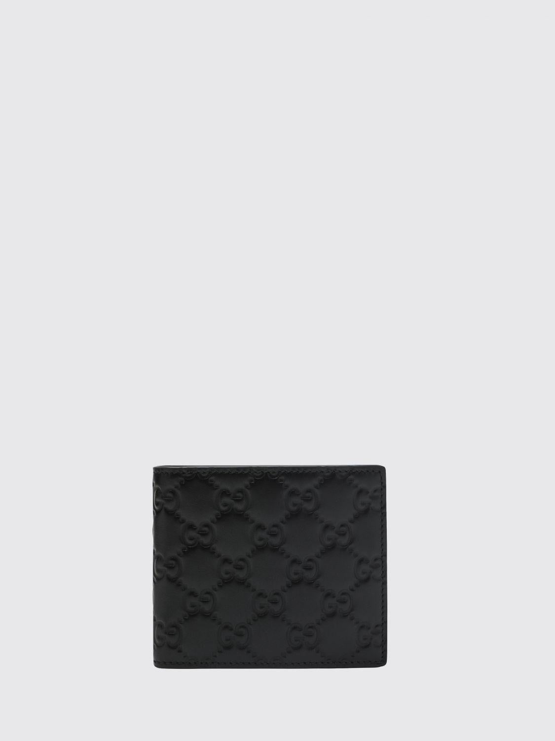 GUCCI Black Leather Bifold Wallet for Men