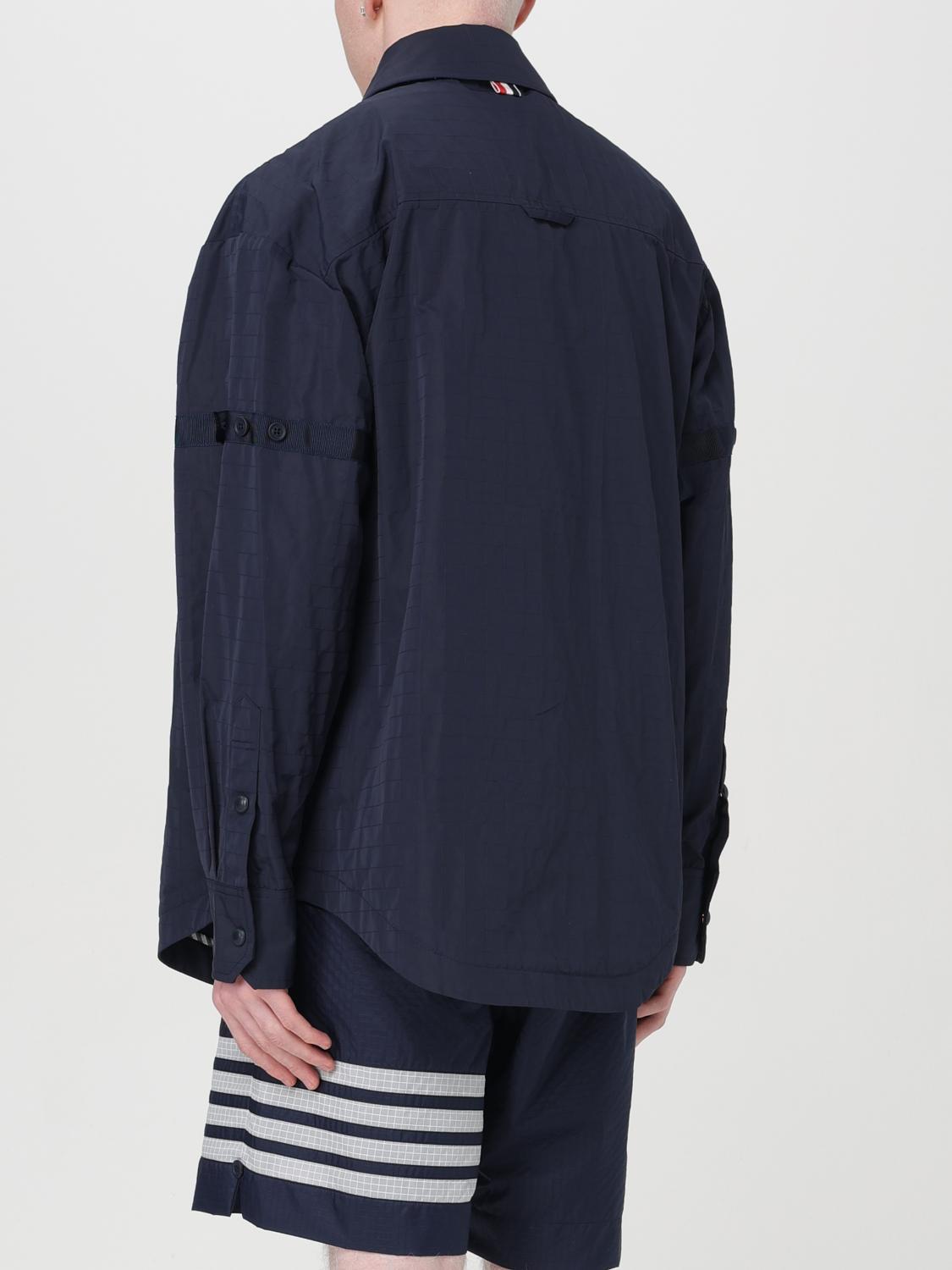 THOM BROWNE Navy Wool Casual Suit Jacket