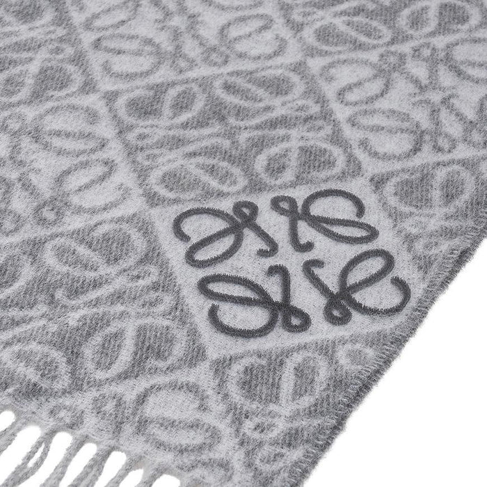 LOEWE Women’s Anagram Wool Scarf Black