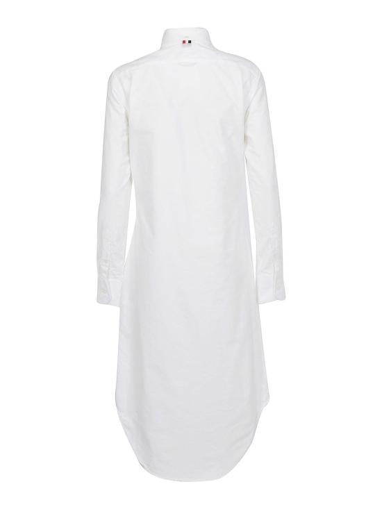 THOM BROWNE White Midi Dress