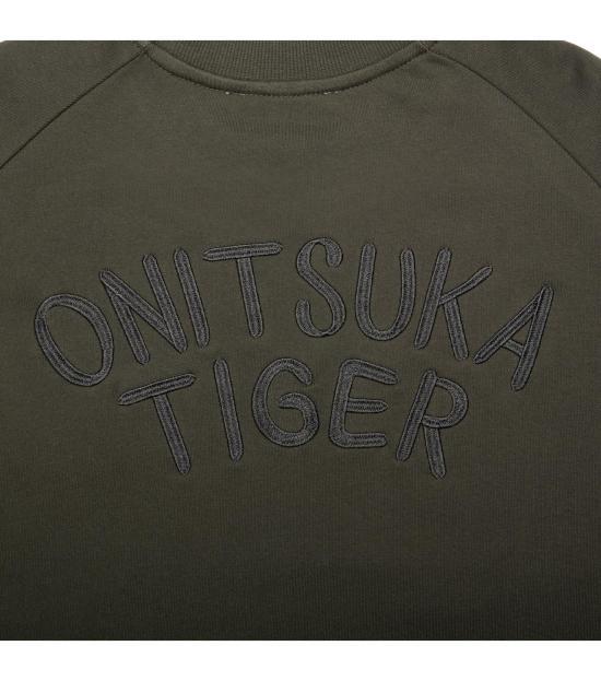 Onitsuka Tiger Long Sleeve Sweatshirt for Men 2183B537 020 GREY DARK DOM