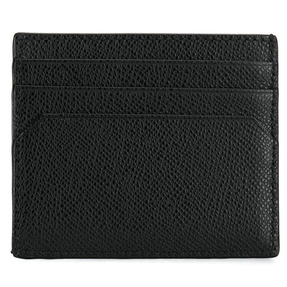 BALLY Talbyn Stripe Black Leather Card Holder