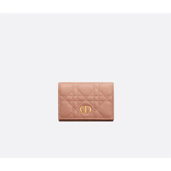 DIOR Caro Glycine Leather Compact Wallet S5132UWHC