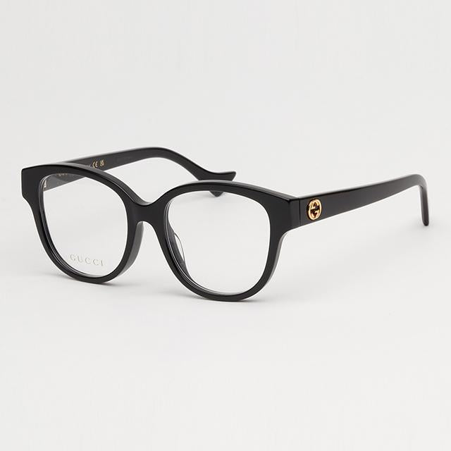 GUCCI Interlocking G Acetate Square Eyeglass Frames Unisex Asian Fi GG1260OA 001