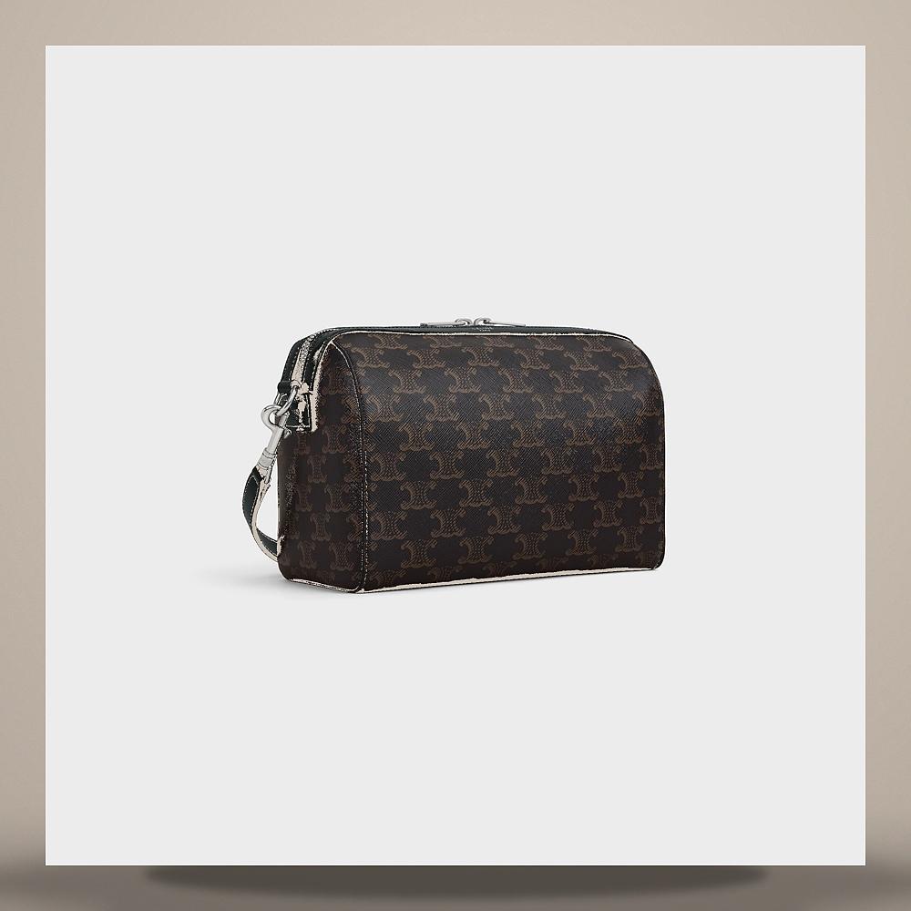 CELINE Large Romy Supple Grained Calfskin Tote Bag Gray