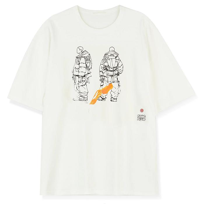 Ten C Short Sleeve Crewneck Cotton T-Shirt 22CTCUH02094 A06338