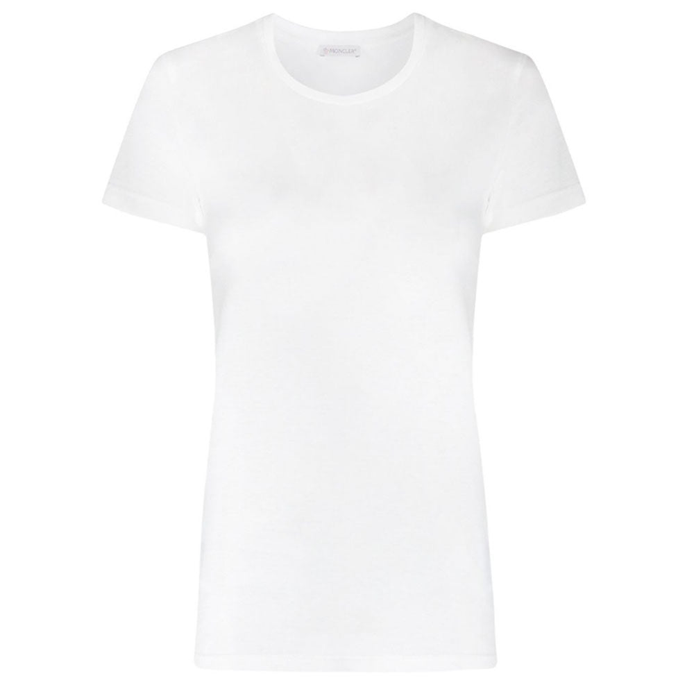 Moncler Women’s Logo Patch Short Sleeve T-Shirt White