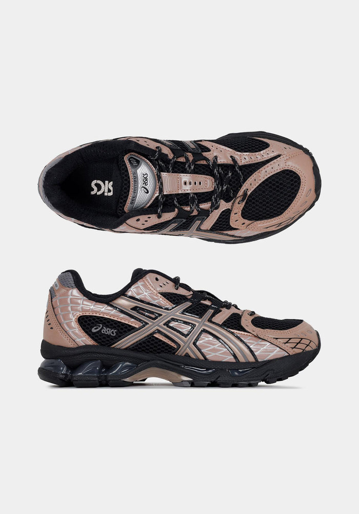 Asics Black Rose Gold GEL-Nimbus Low Top Sneakers 1203A761 001
