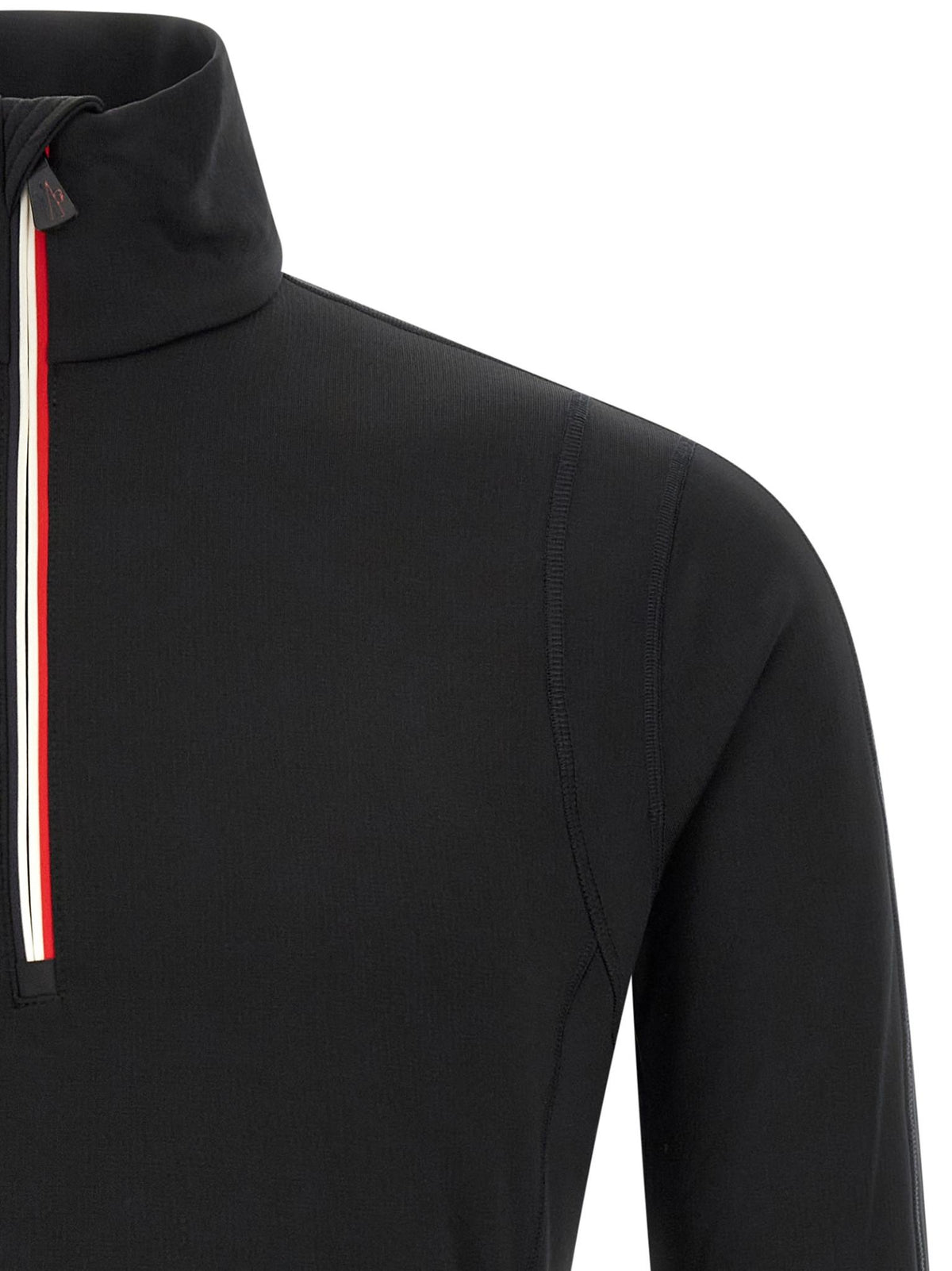 Moncler Black Cotton Logo Sweatshirt for Men