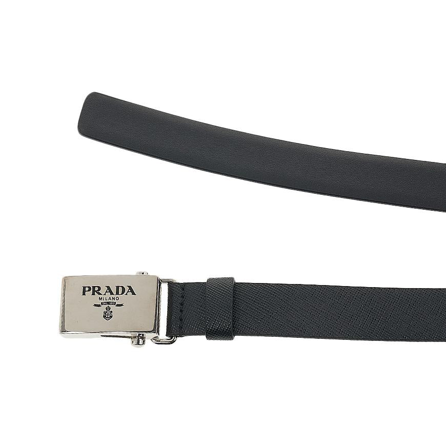 PRADA Saffiano Leather Belt Women’s Brown