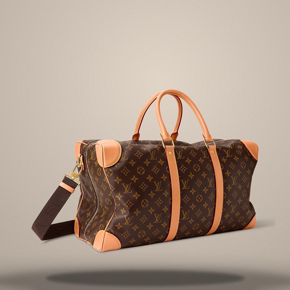 Louis Vuitton Monogram Archive Coated Canvas Dandy Duffel 50 Crossbody Ba M2A572
