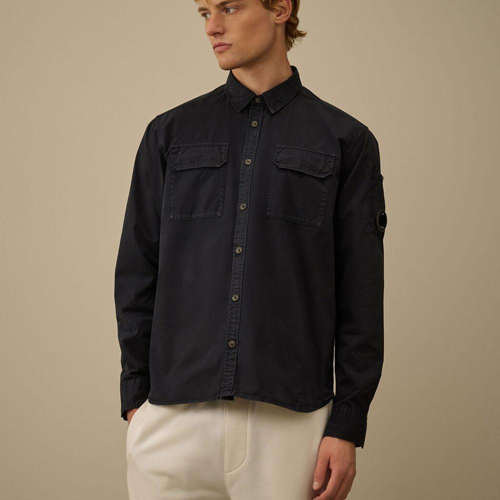 CP Company Organic Cotton Gabardine Men's Long Sleeve Shirt
