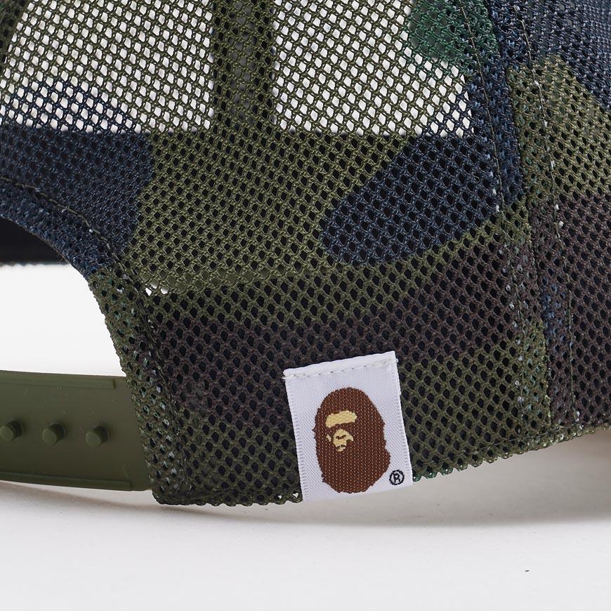 BAPE Men’s First Camo College Cap Green 001 CPM301010 MGRN