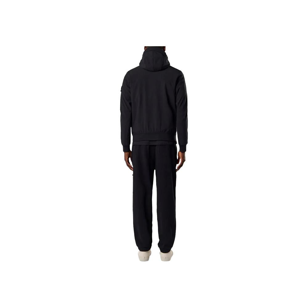 STONE ISLAND Soft Shell Membrana Hooded Jacket Black Men’s