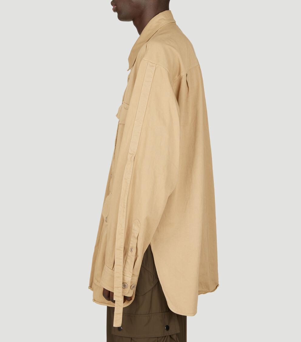 Dries Van Noten Garment-Dyed Cotton Twill Long-Sleeve Shirt 241 020722 8336 103