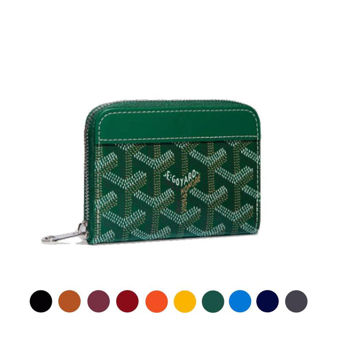 GOYARD Matignon Mini Zipper Coin Card Wallet Unisex