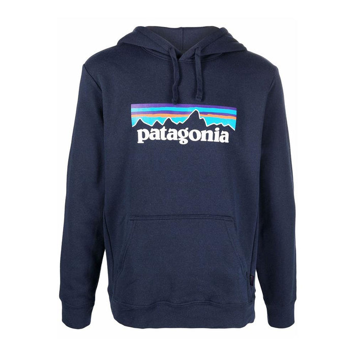 patagonia Logo Hoodie Navy Men’s Pullover Hooded Sweatshirt