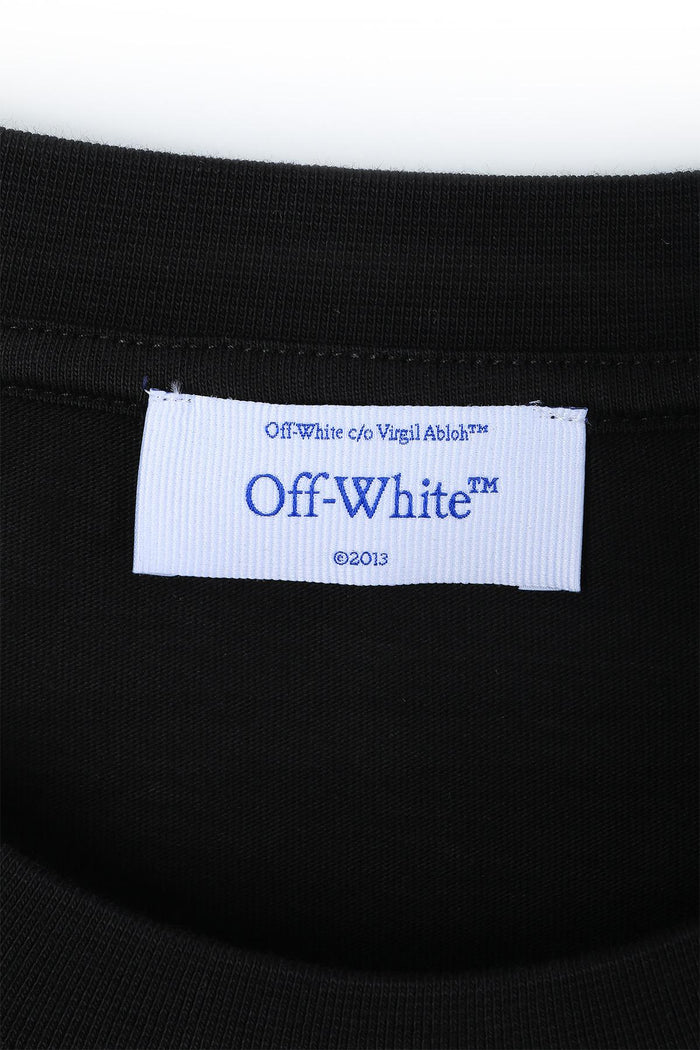 OFF WHITE Newspaper Arrow Slim Short Sleeve T-Shirt Black
