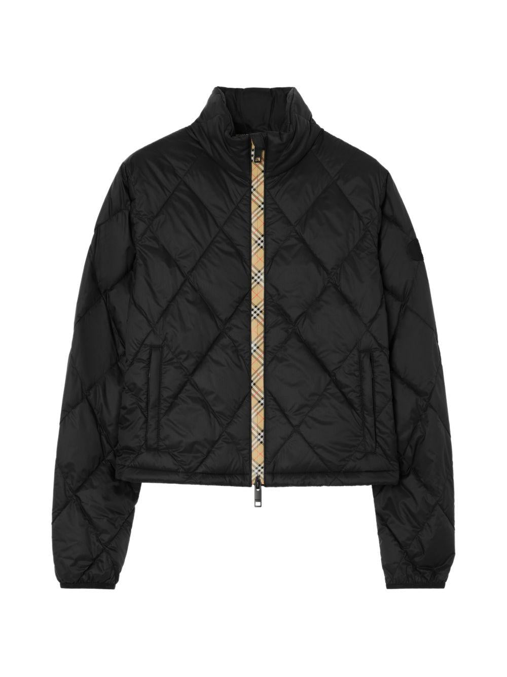 BURBERRY Black Down Puffer Jacket for Women
