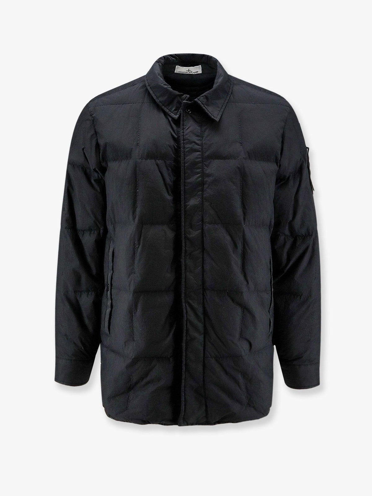 STONE ISLAND Black Down Puffer Jacket Men’s