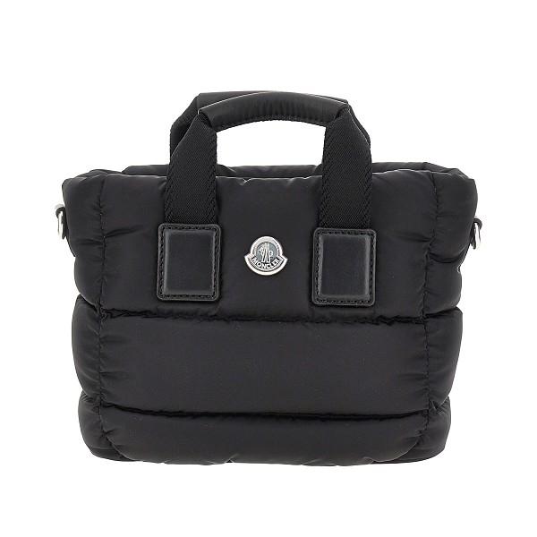 Moncler Black Leather Shoulder Bag