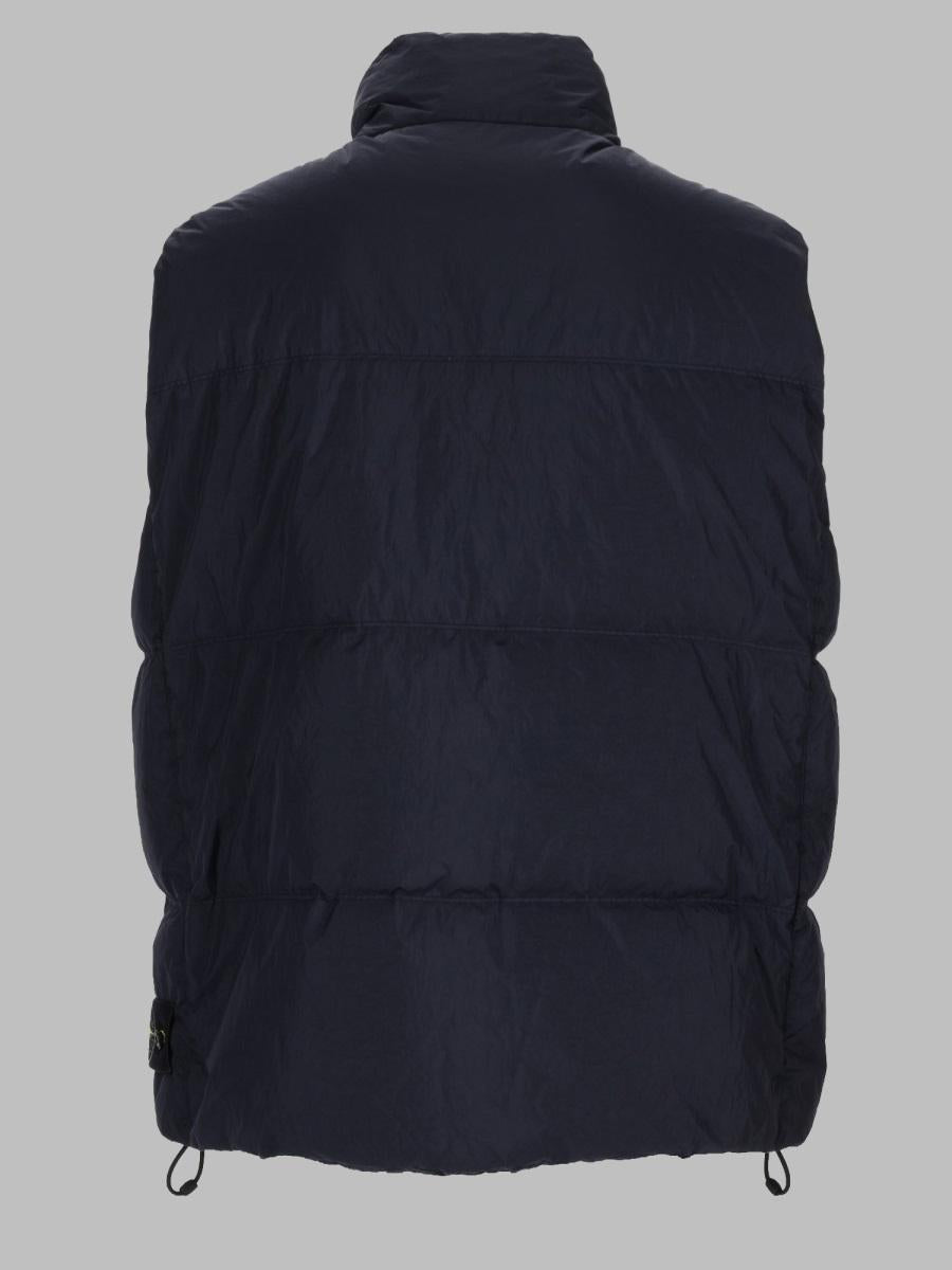 STONE ISLAND Down Vest Black Men’s Outerwear
