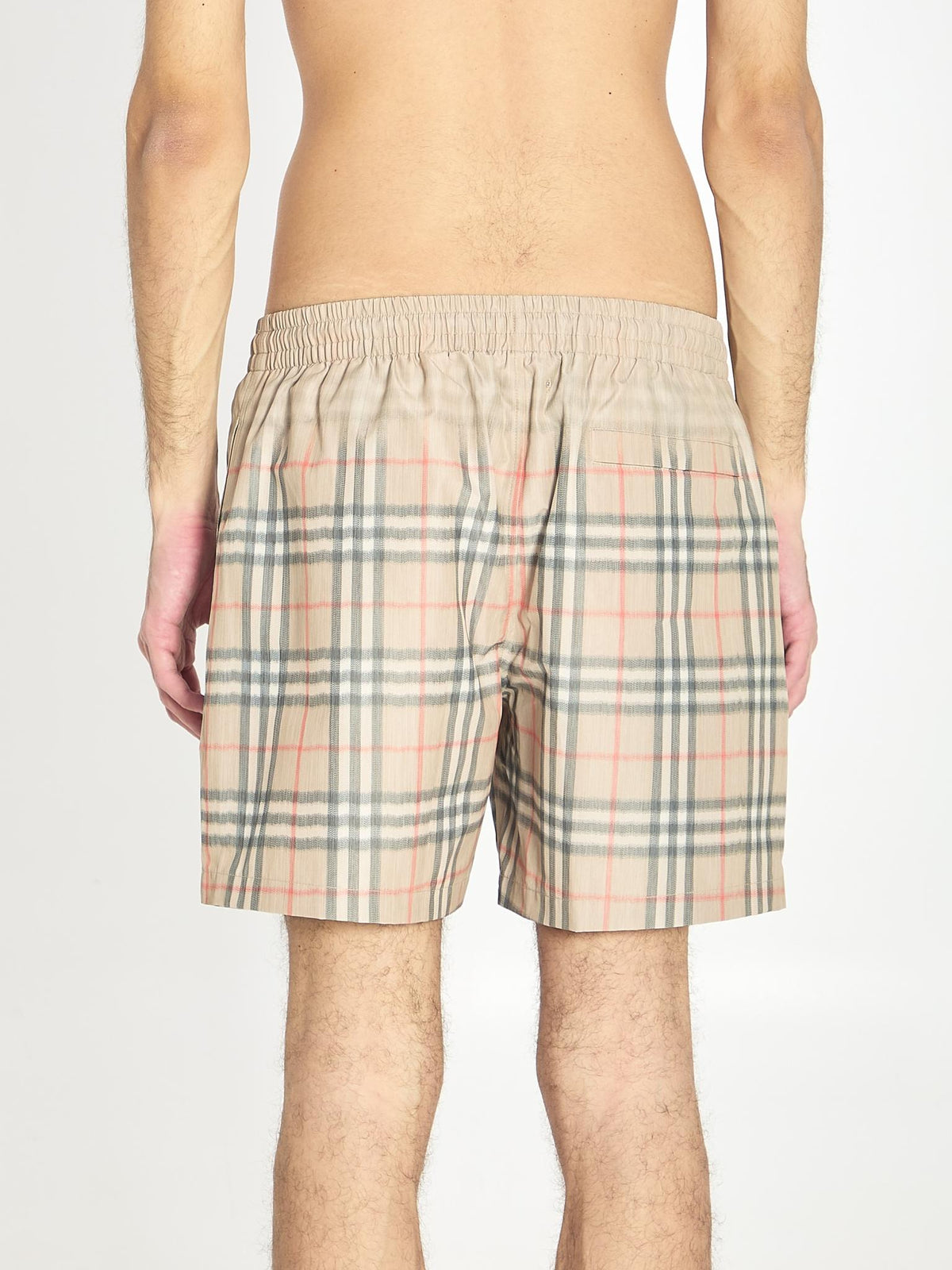 BURBERRY Black Logo Swim Shorts