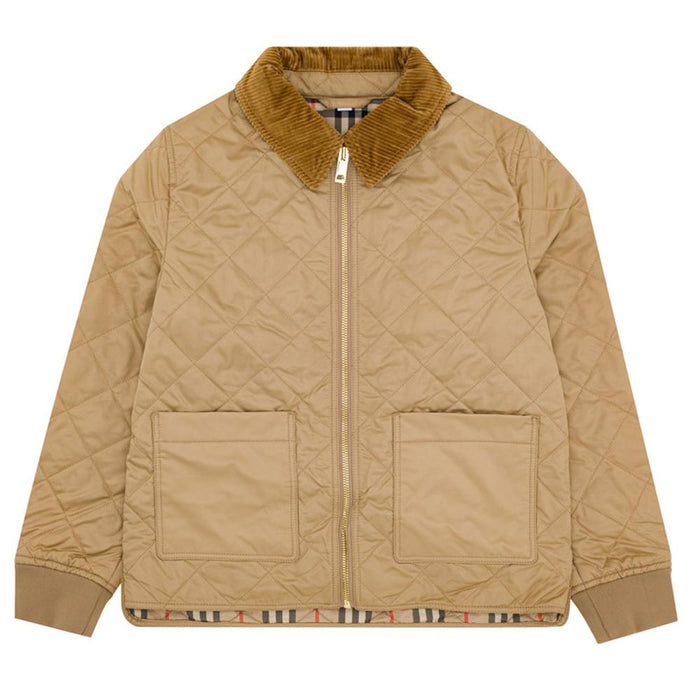 BURBERRY Diamond Quilted Down Puffer Jacket Women’s Black