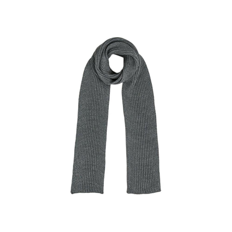 ANDERSEN-ANDERSEN Ribbed Wool Scarf Grey